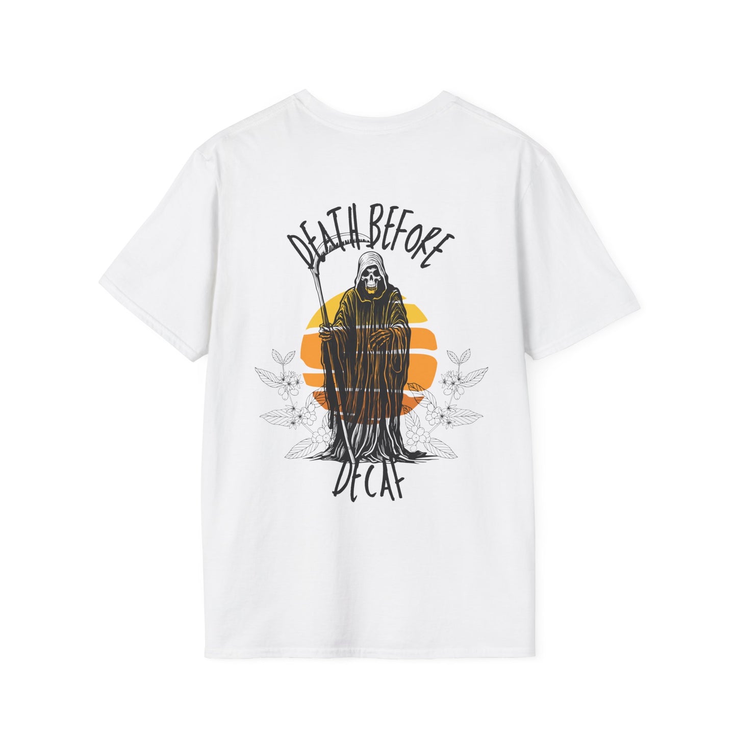 Death Before Decaf | Soft style T-Shirt
