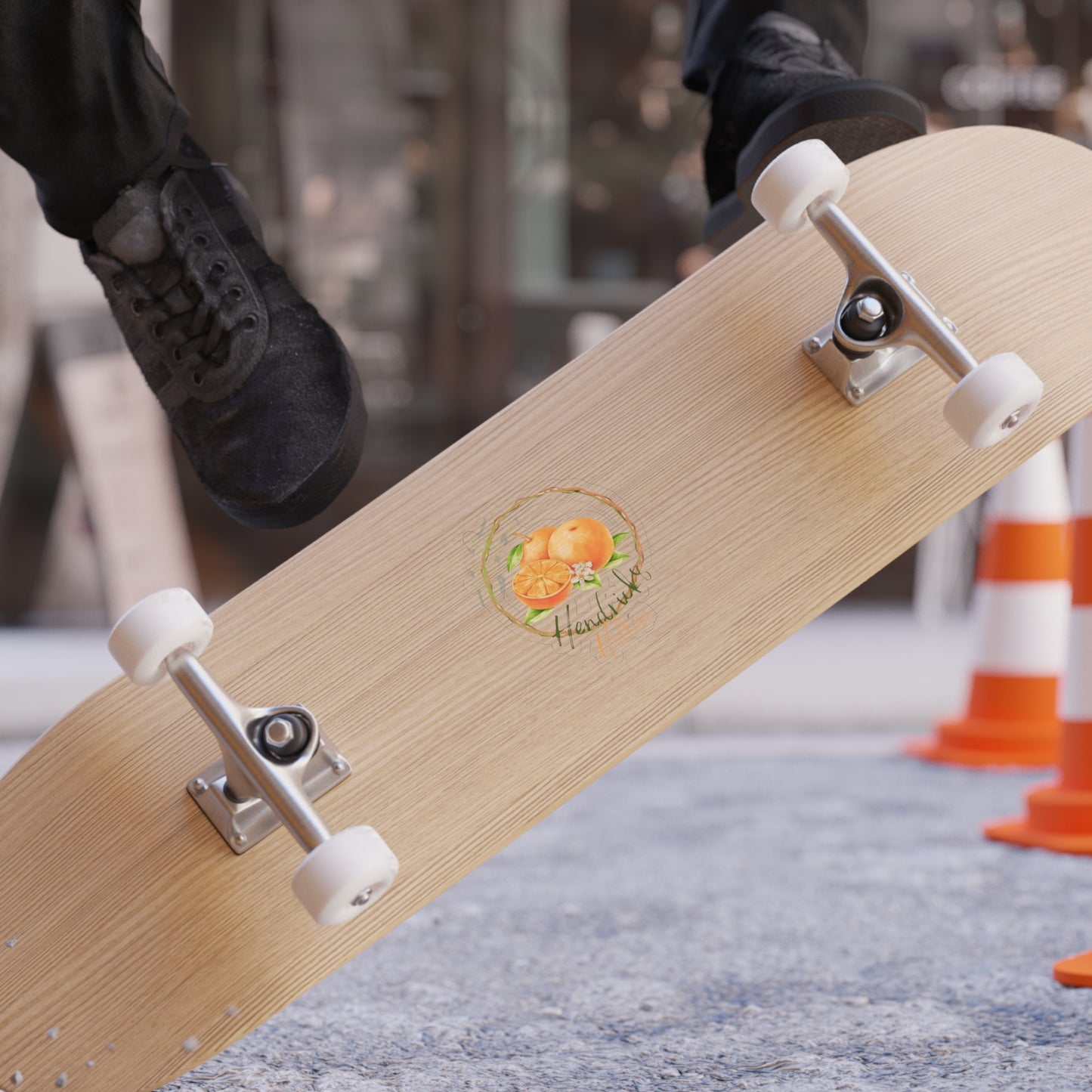 Orange Blossom Logo | Die Cut Clear Back