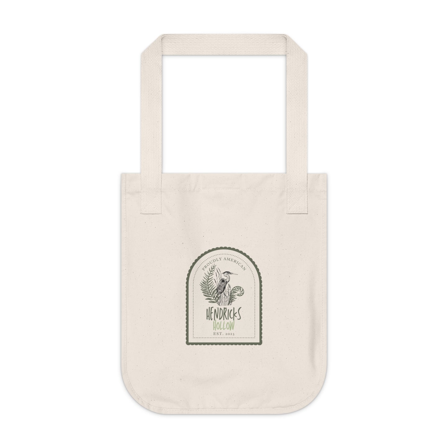 HH Logo | Heron + Fern | Organic Canvas Tote Bag