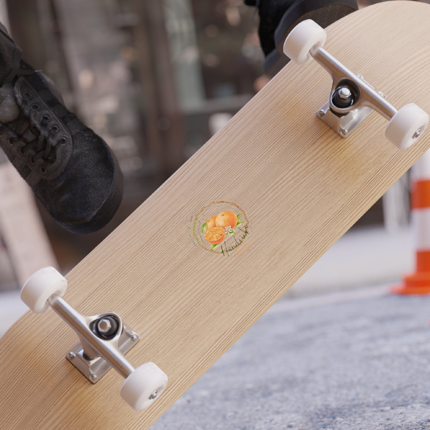 Orange Blossom Logo | Die Cut Clear Back