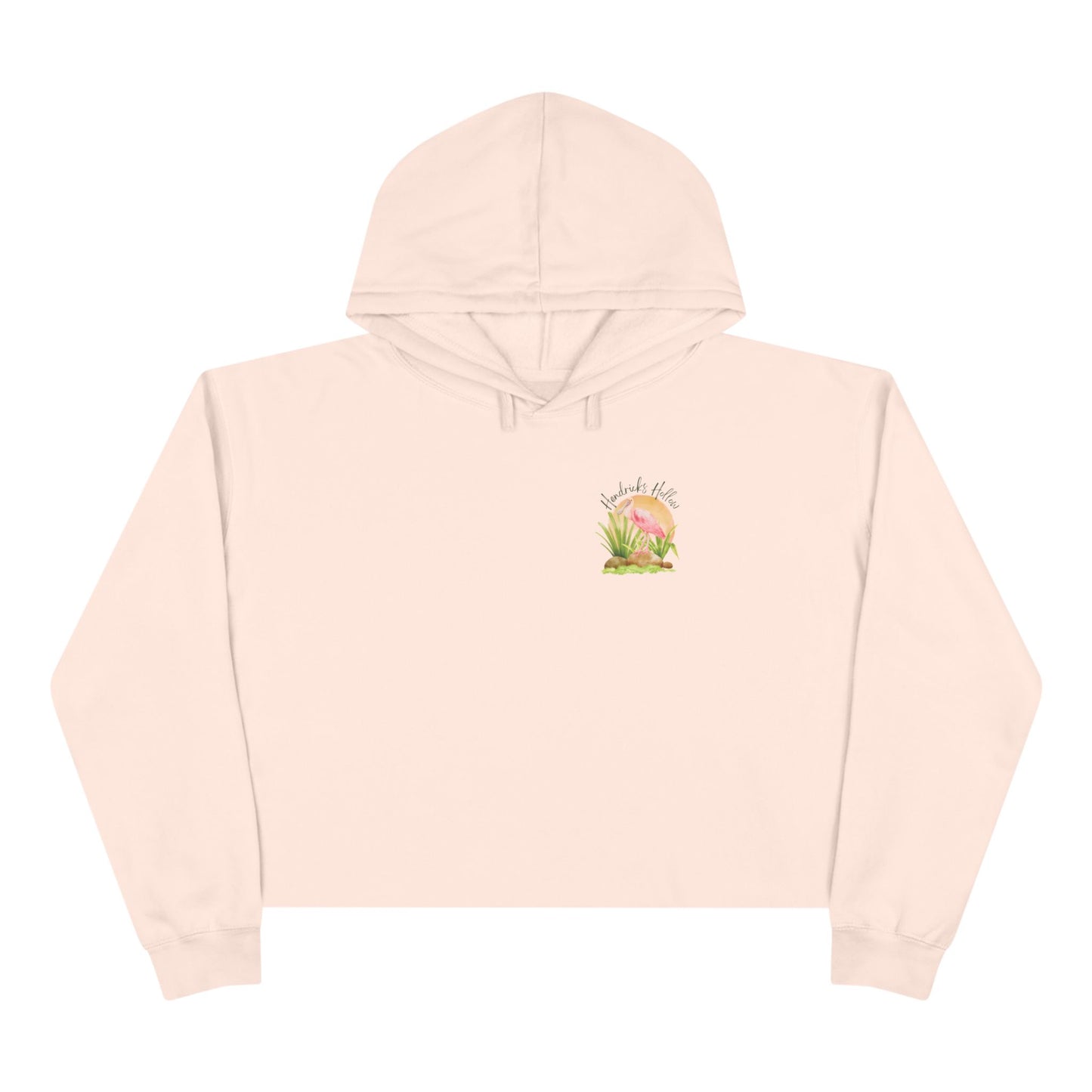 Roseate Romance | CROPPED Cotton Hoodie