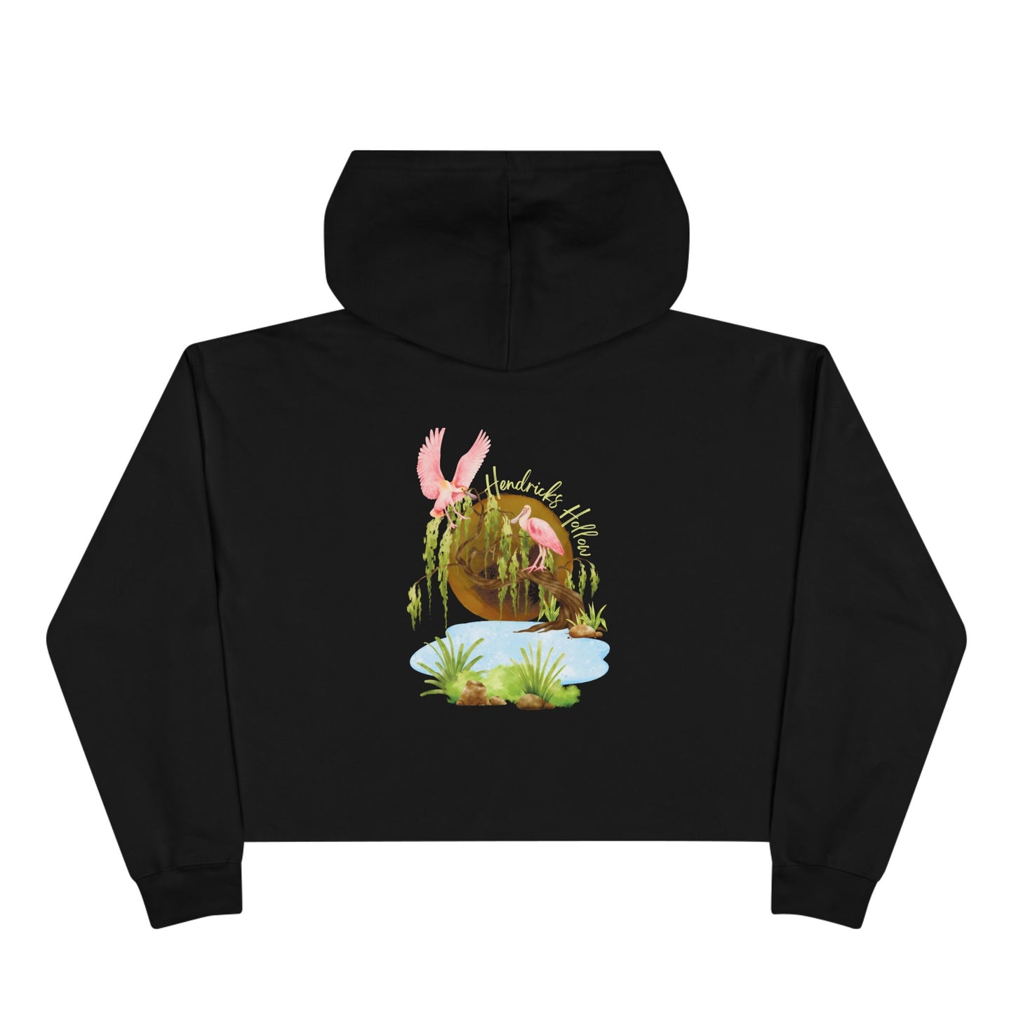 Roseate Romance | CROPPED Cotton Hoodie