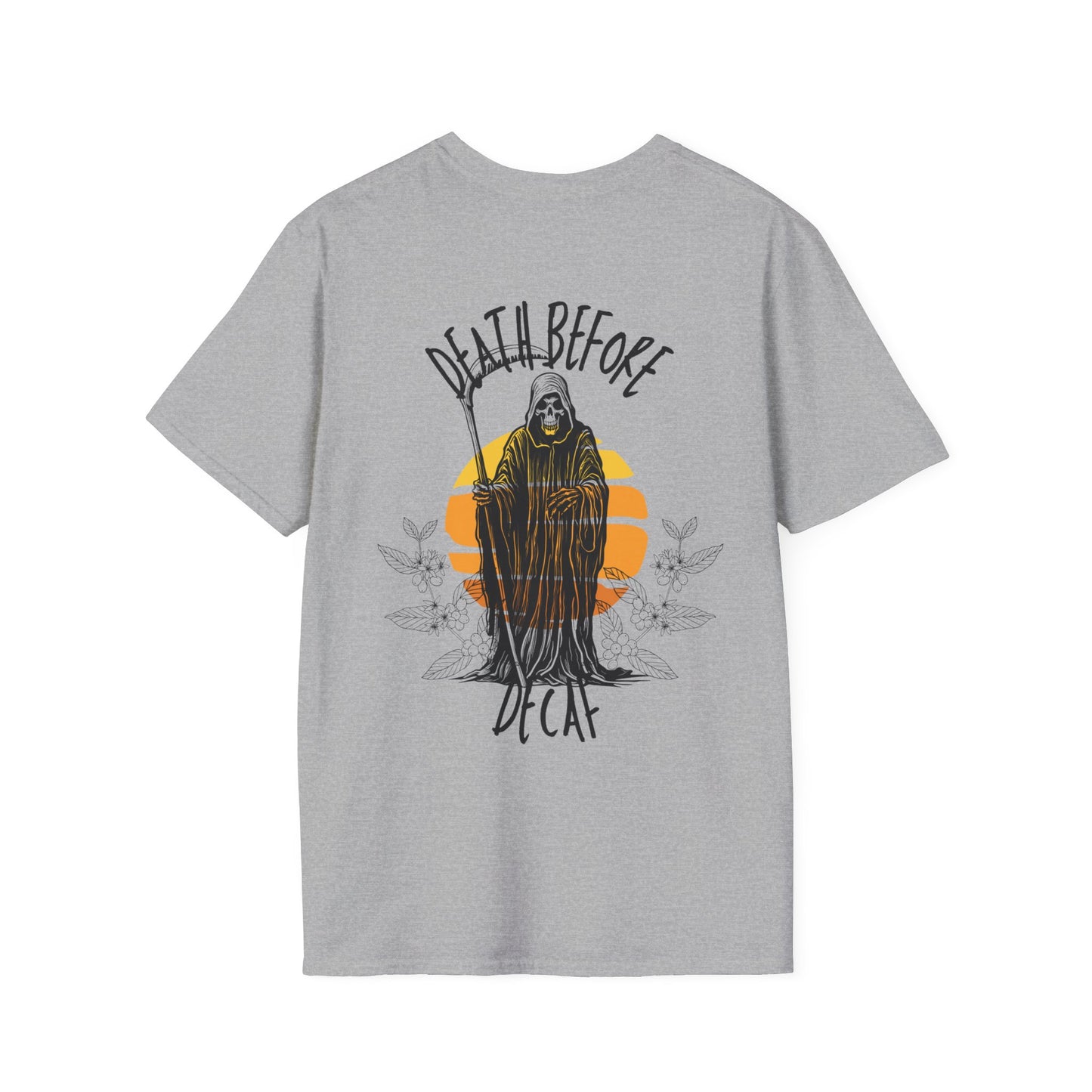 Death Before Decaf | Soft style T-Shirt