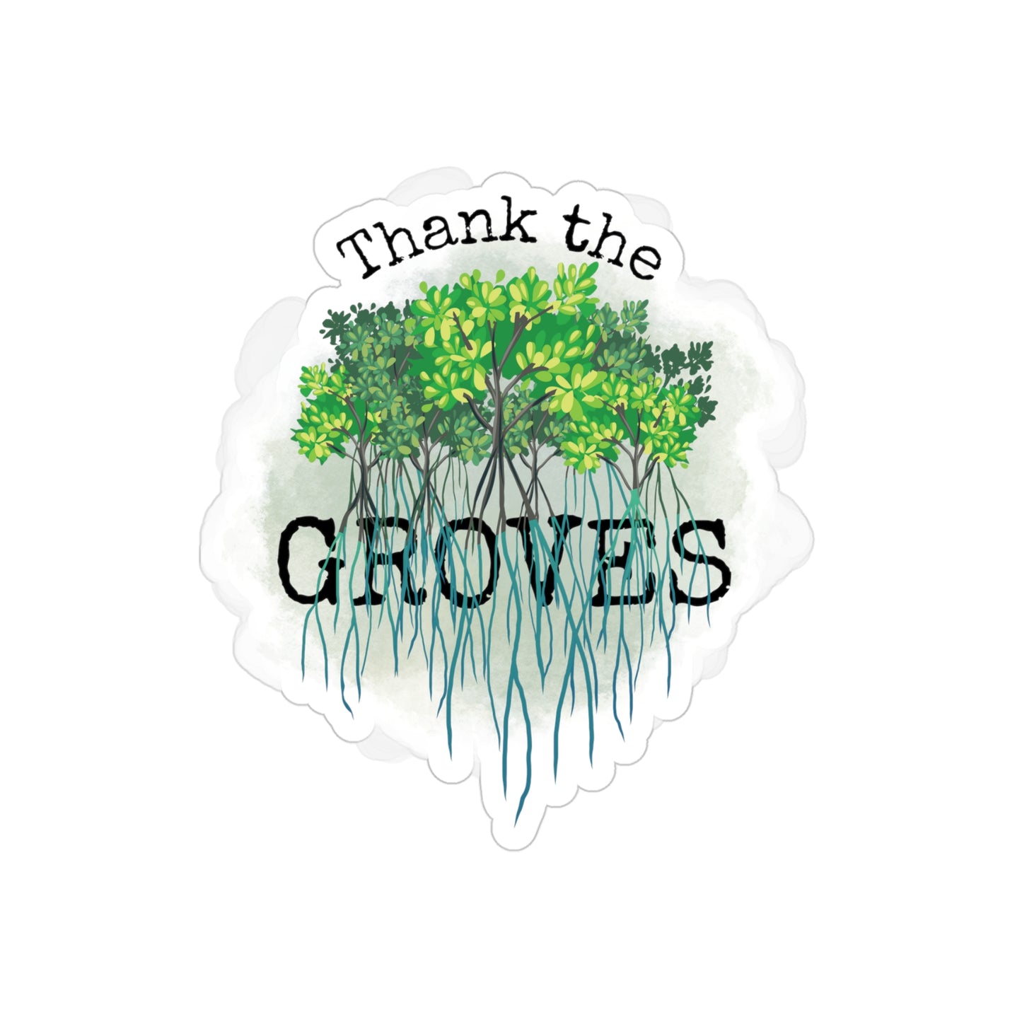Mangroves | Die-cut | Transparent Sticker