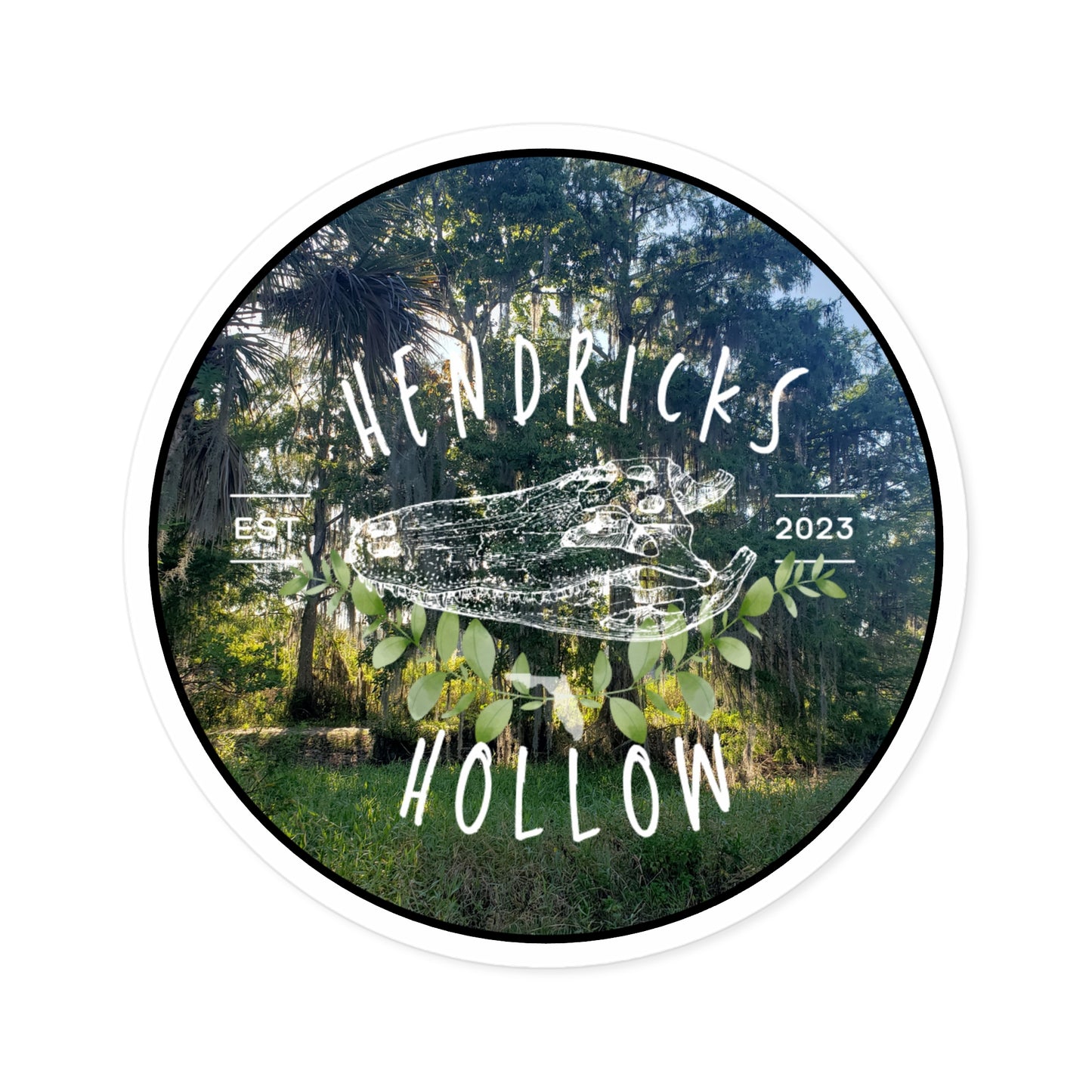 Hendricks Hollow Logo | Gator | Indoor/Outdoor Vinyl