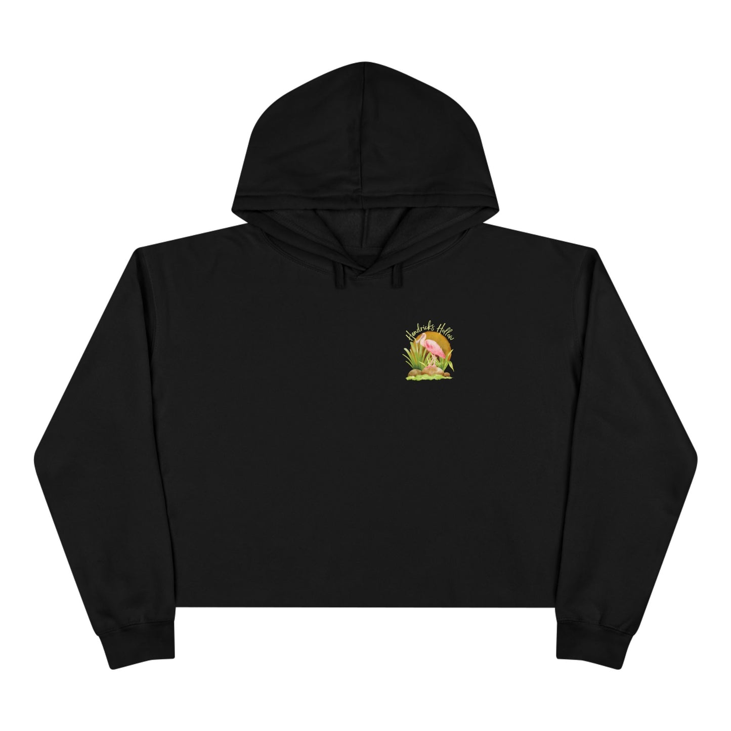 Roseate Romance | CROPPED Cotton Hoodie