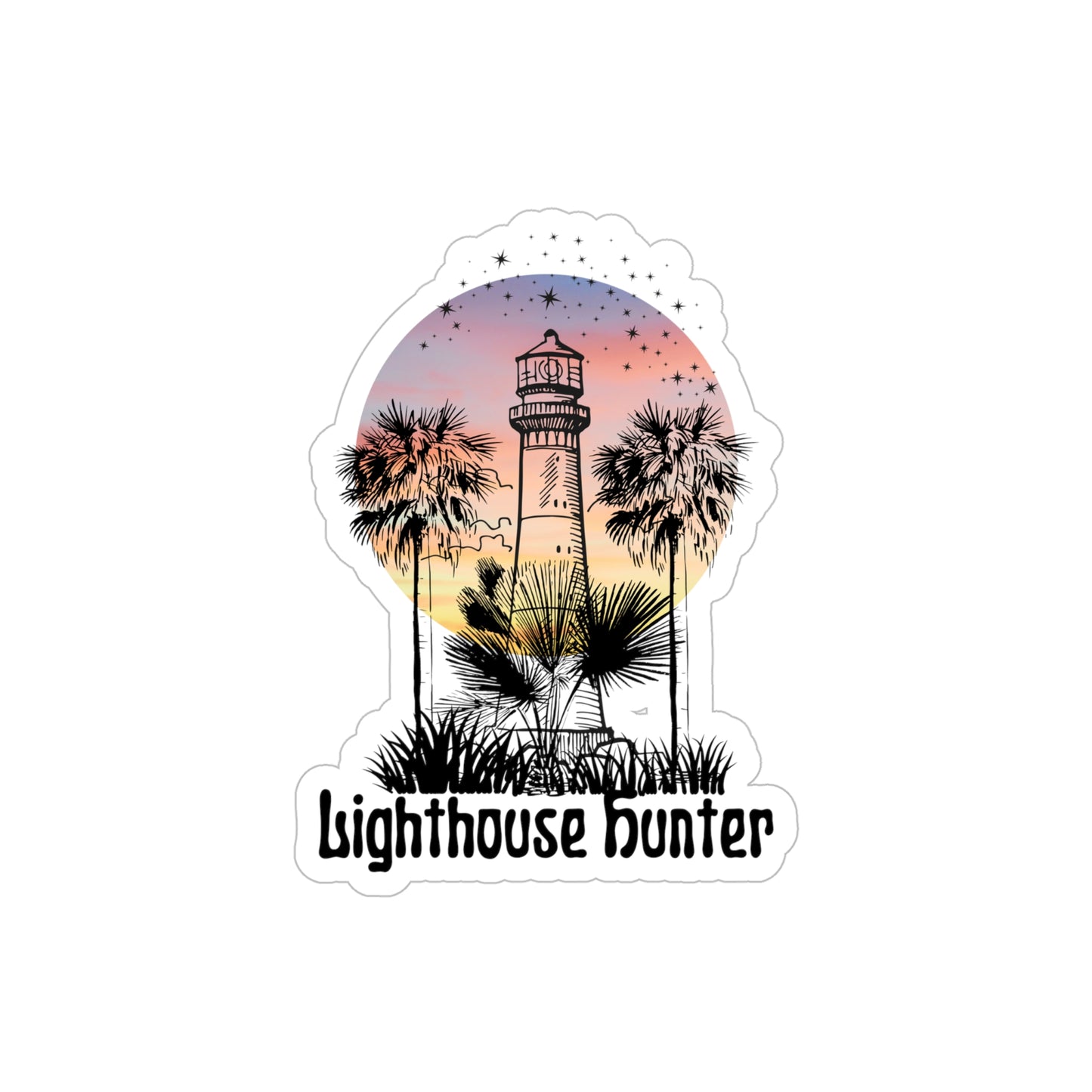 Lighthouse Hunter | Clear Back Sticker