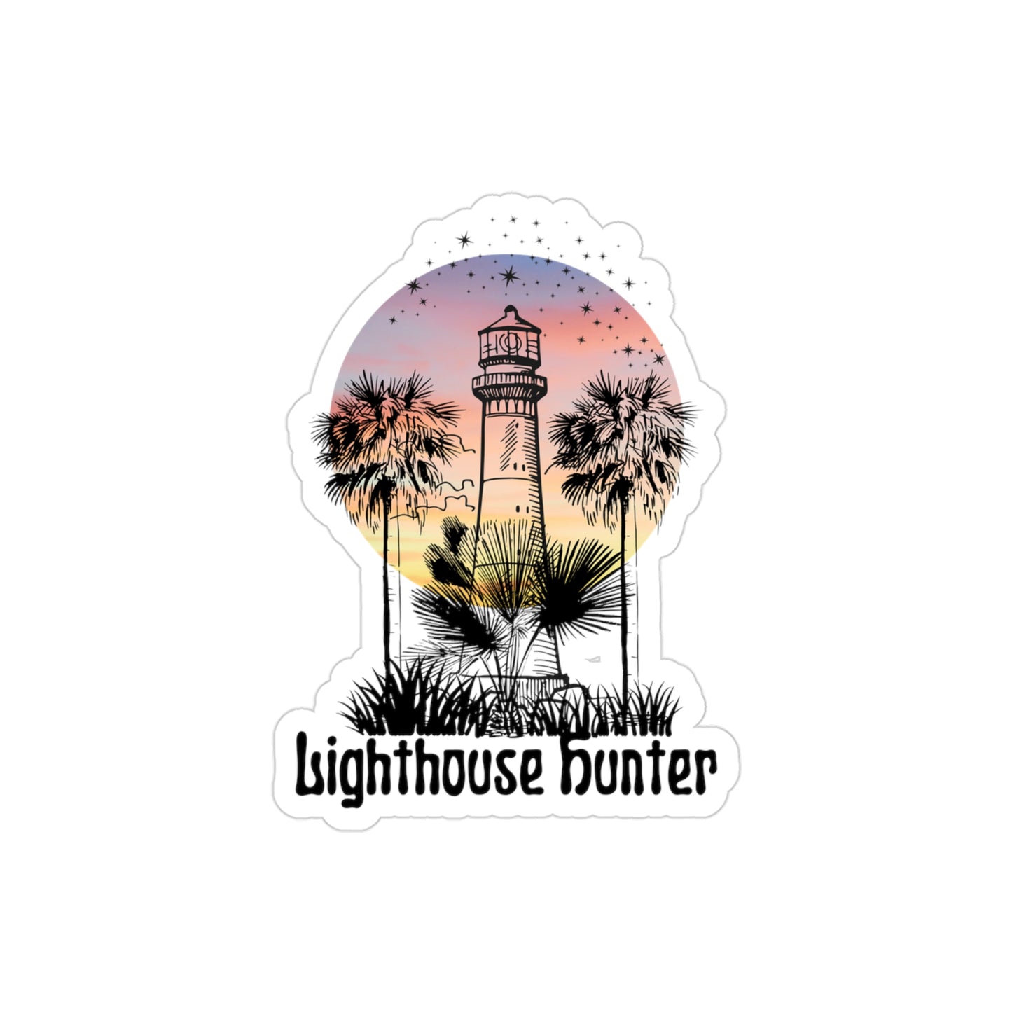 Lighthouse Hunter | Clear Back Sticker