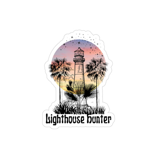 Lighthouse Hunter | Clear Back Sticker
