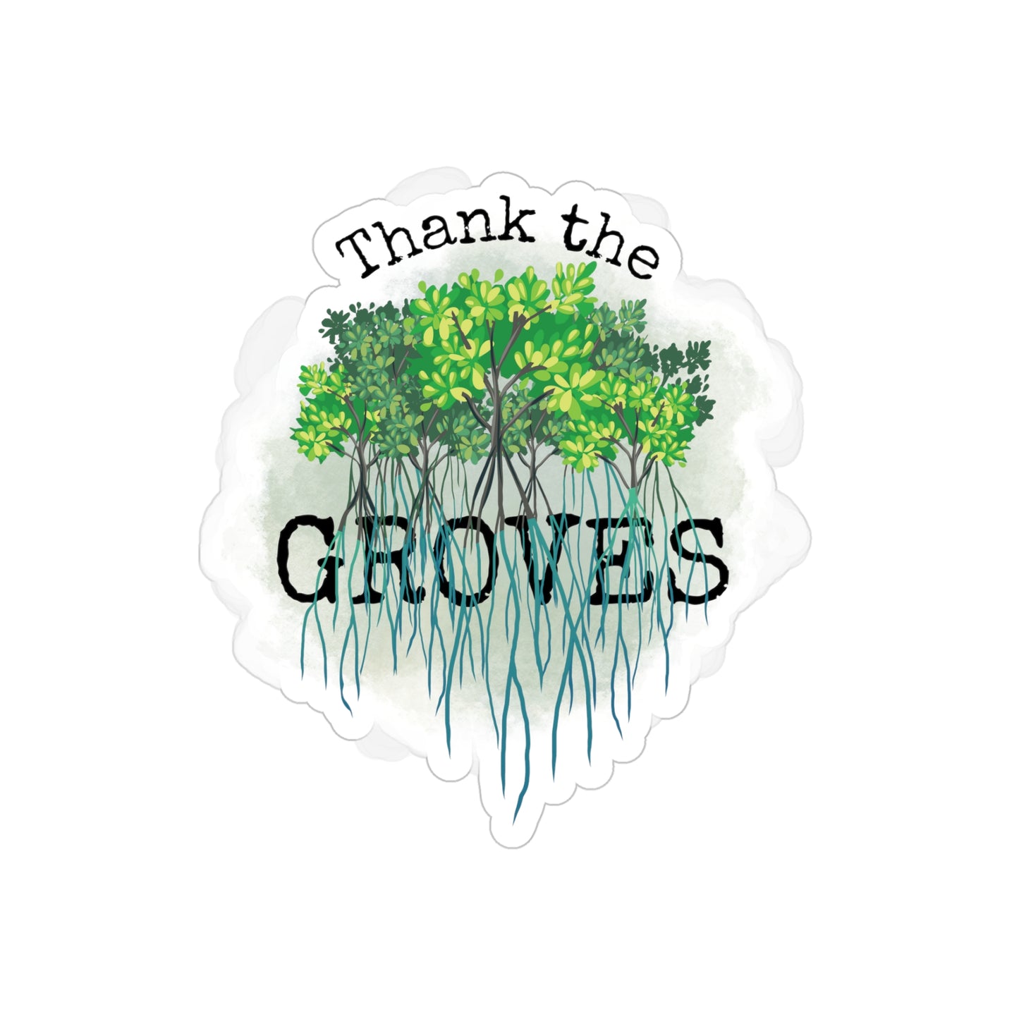 Mangroves | Die-cut | Transparent Sticker