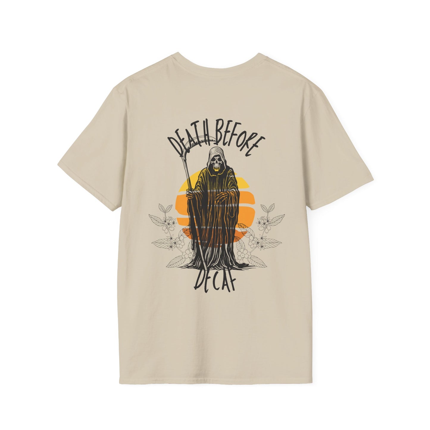 Death Before Decaf | Soft style T-Shirt