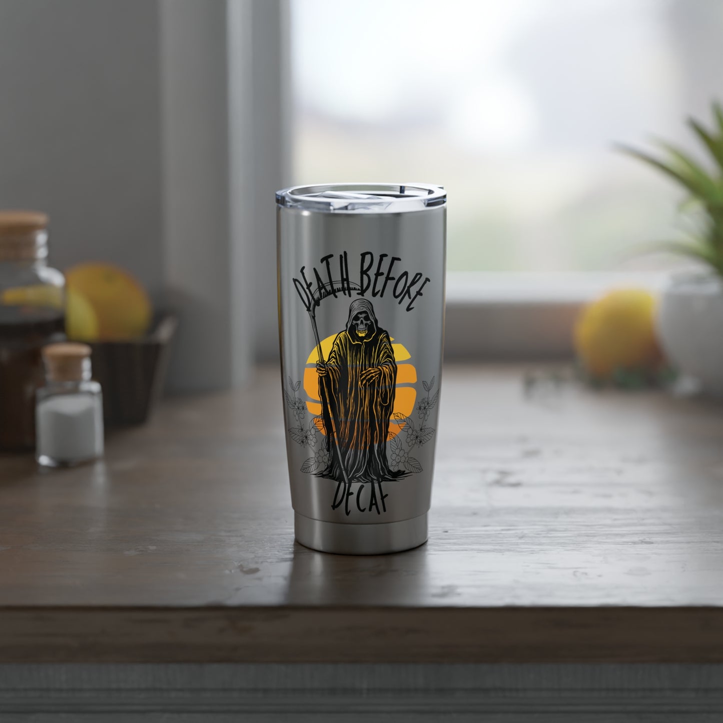 Death Before Decaf | Coffee Tumbler | 20oz