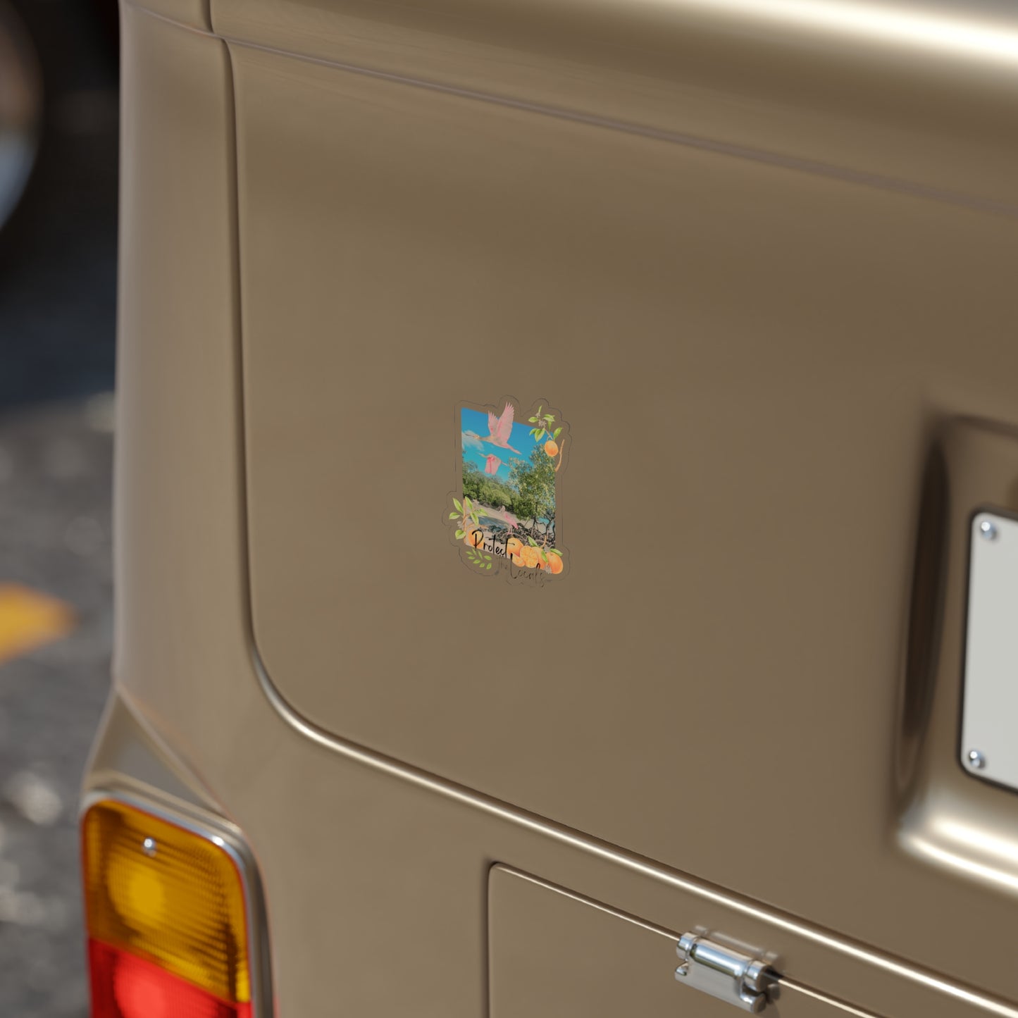 Protect the Locals | Die Cut Clear Back