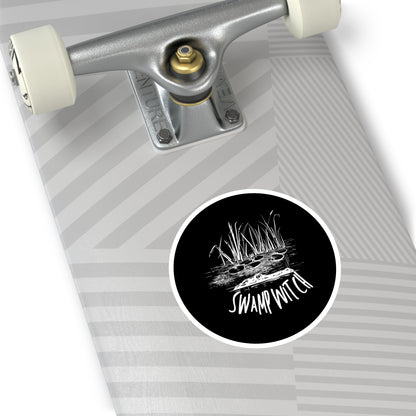 Swamp Witch (Black) | Round Sticker