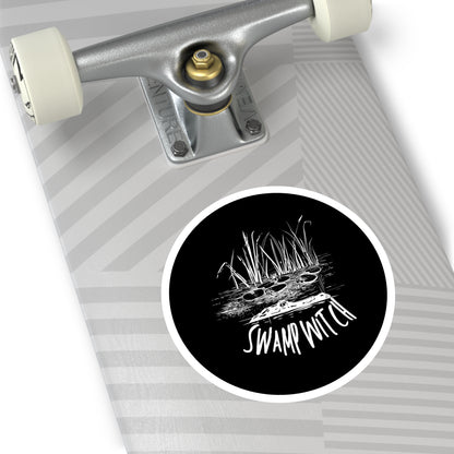 Swamp Witch (Black) | Round Sticker