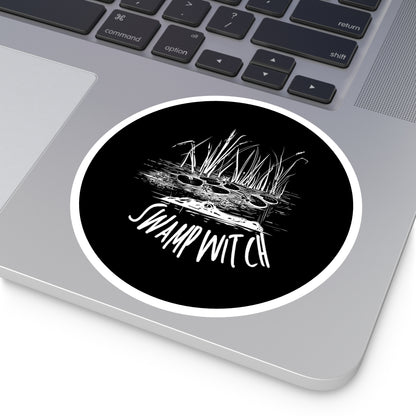 Swamp Witch (Black) | Round Sticker