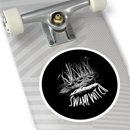 Swamp Witch (Black) | Round Sticker